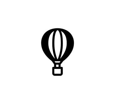 hot air balloon icon