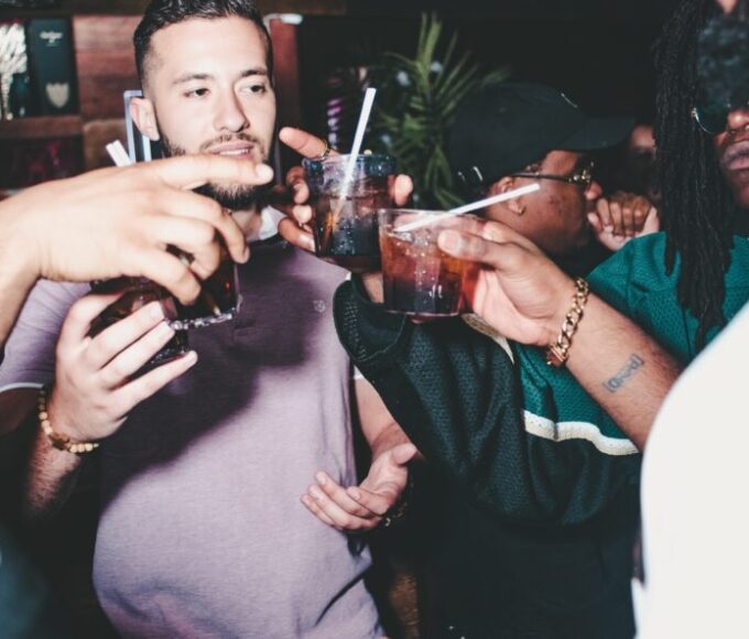 men drinking in bars