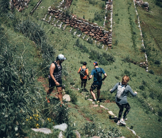 Running in Sacred Valley Peru