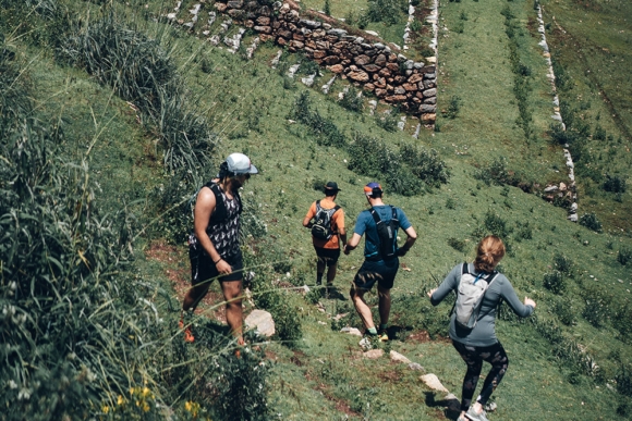 Running in Sacred Valley Peru